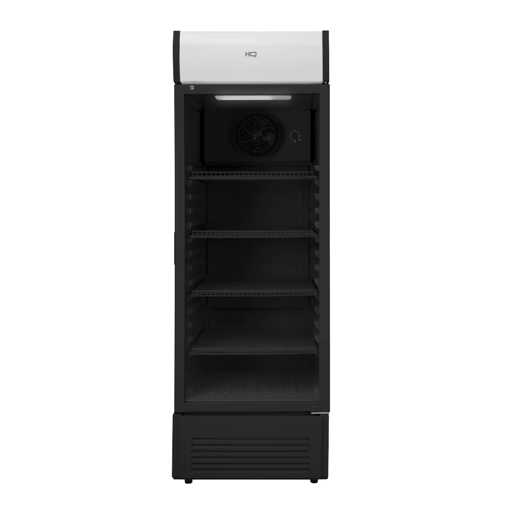 REFRIGERADOR EXPOSITOR VERTICAL HQ 509 LITROS PORTA DE VIDRO DUPLO ILUMINAÇÃO LED PRETO HQ-509REVPVX1 127V