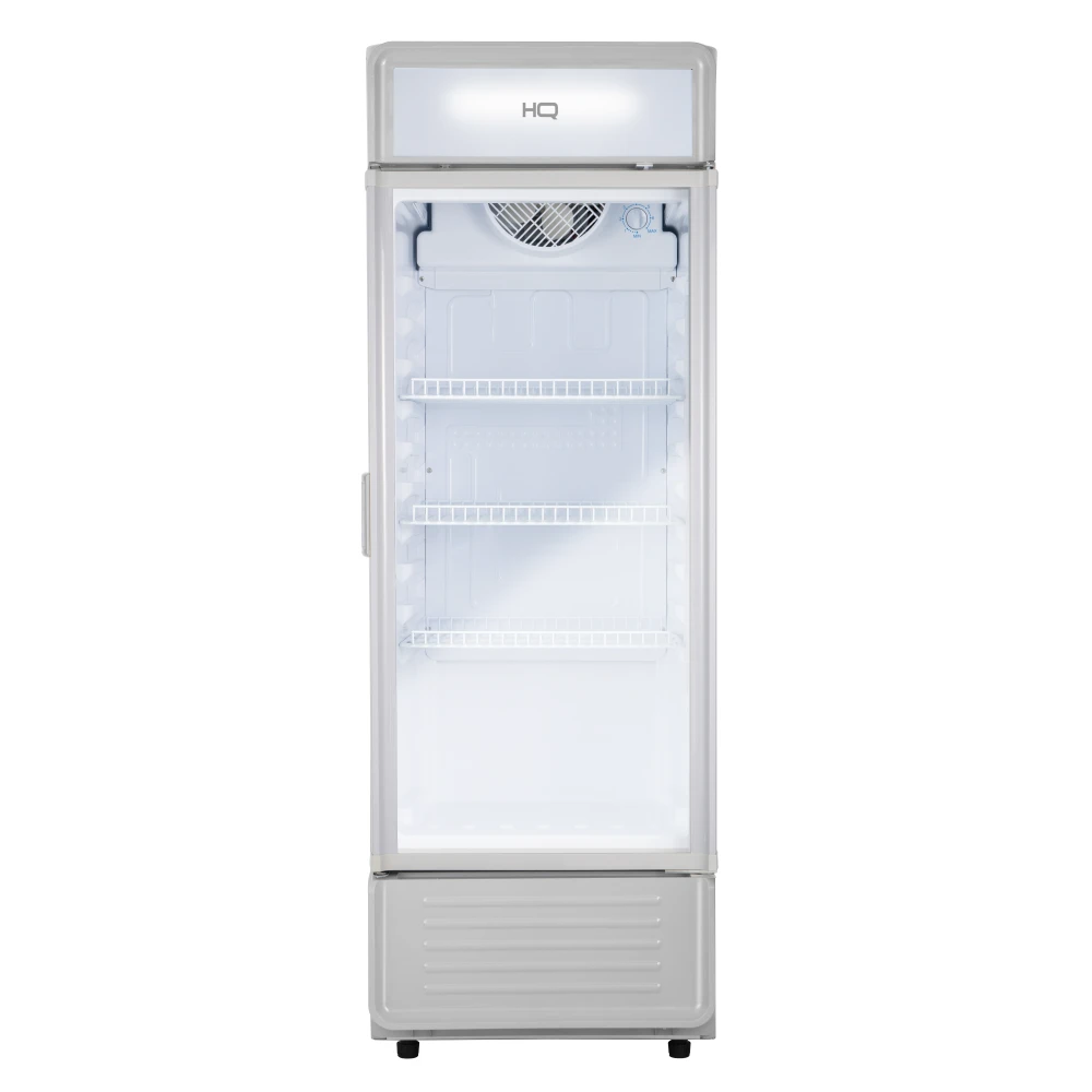 Refrigerador Expositor Vertical Porta de Vidro HQ 225 Litros Cinza HQ-225REVPVX