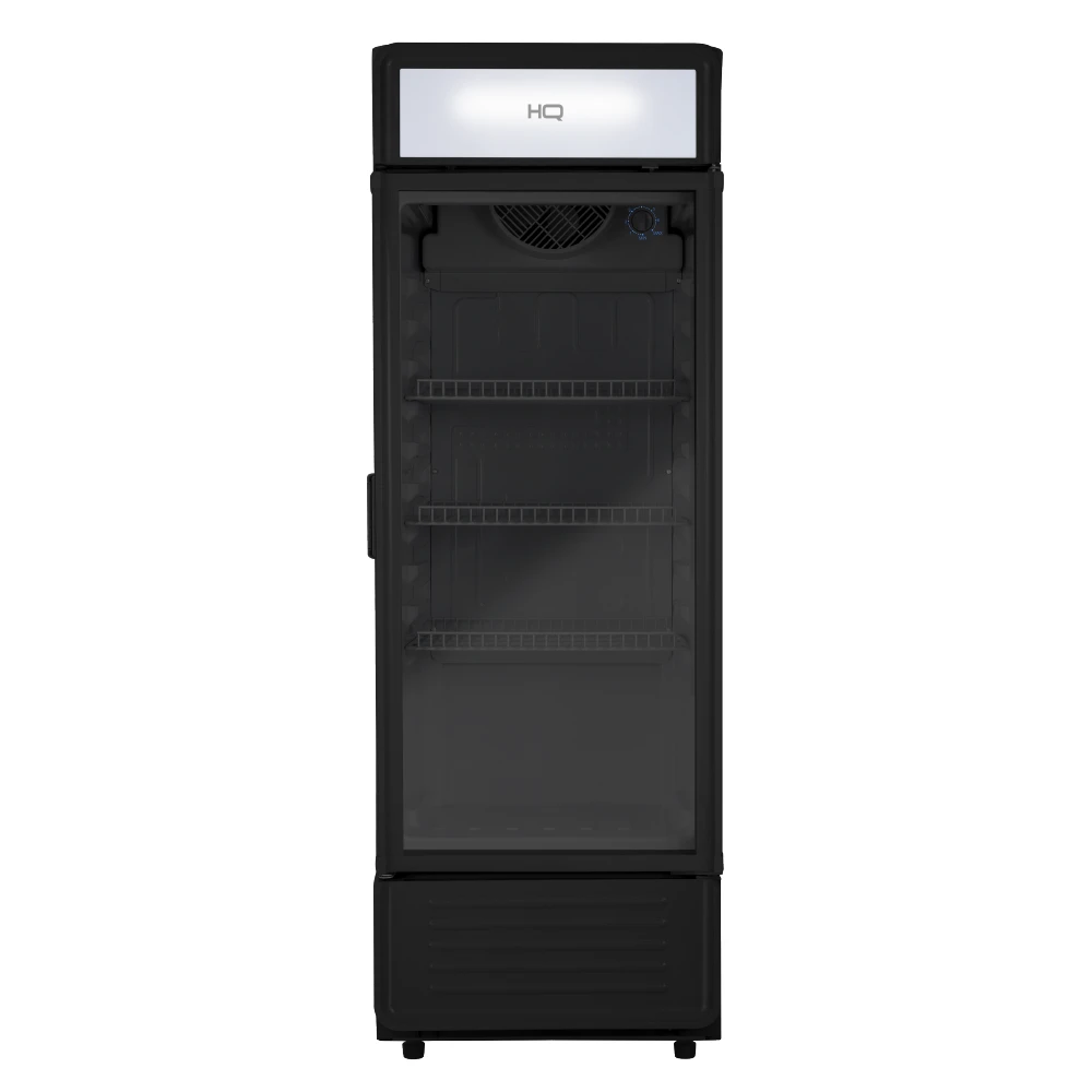 Refrigerador Expositor Vertical Porta de Vidro HQ 225 Litros Preto HQ-225REVPVX
