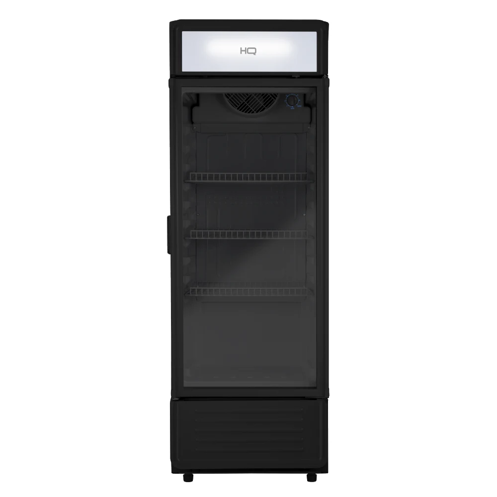 REFRIGERADOR EXPOSITOR VERTICAL PORTA DE VIDRO HQ 225 LITROS PRETO HQ-225REVPVX2 220V