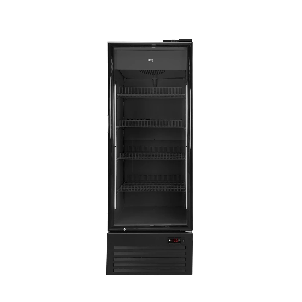 Cervejeira Vertical HQ 390 Litros Full Window Frost Free Controle Digital Preta HQ-390CVFWX