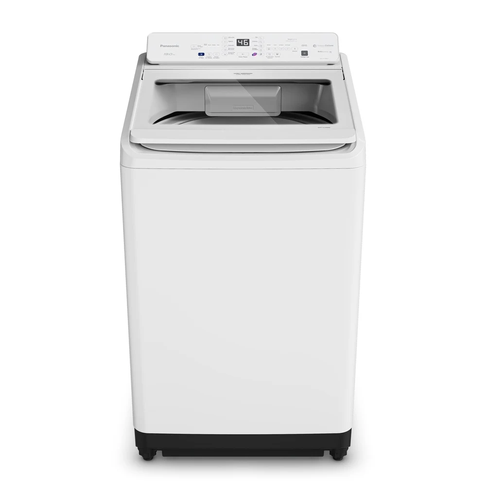 MÁQUINA DE LAVAR PANASONIC 19KG COM 10 PROGRAMAS DE LAVAGEM E SMARTSENSE BRANCA NA-F190G1WB 220V