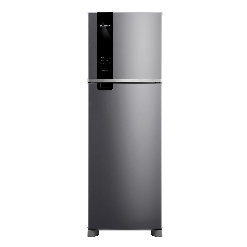 GELADEIRA BRASTEMP 415 LITROS FROST FREE DUPLEX INOX BRM52MK 127V