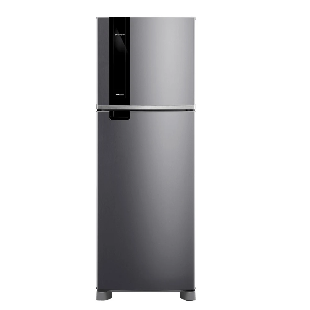 GELADEIRA BRASTEMP 385 LITROS FROST FREE DUPLEX INOX BRM46MK 127V