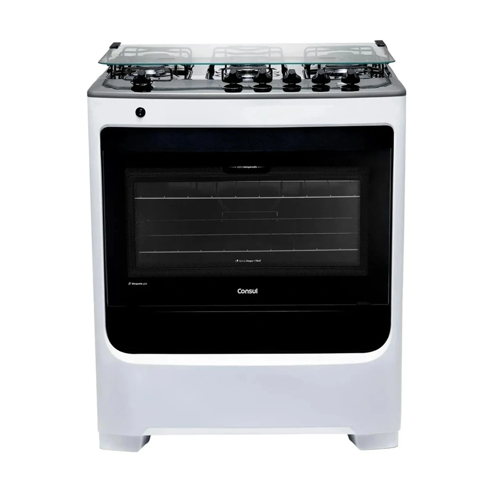 Fogão Consul 5 Bocas com Acendimento Automático Branco CFS5NAB