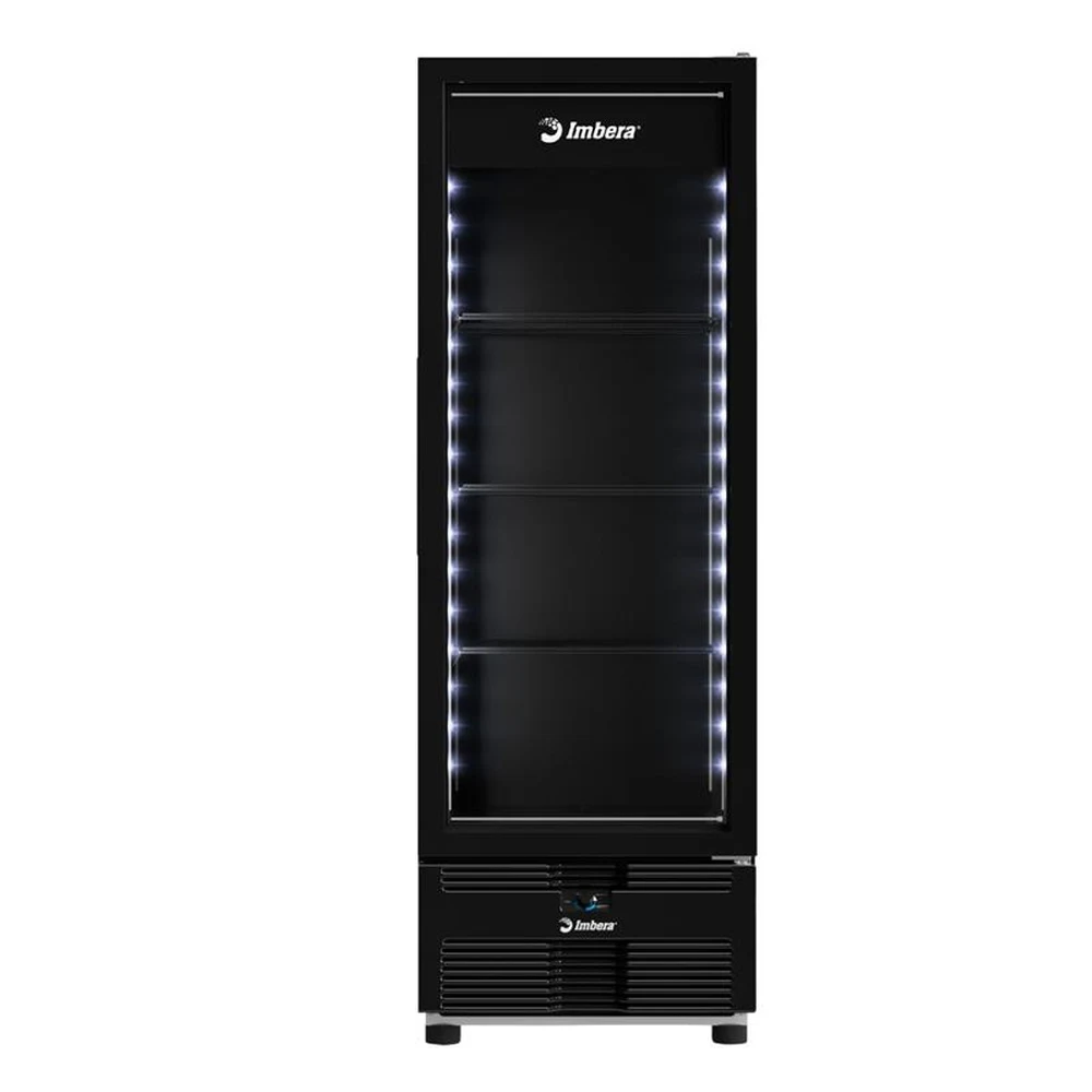 CONGELADOR VERTICAL IMBERA 597 LITROS PORTA DE VIDRO FULL BLACK EVZ21 MAX 127V