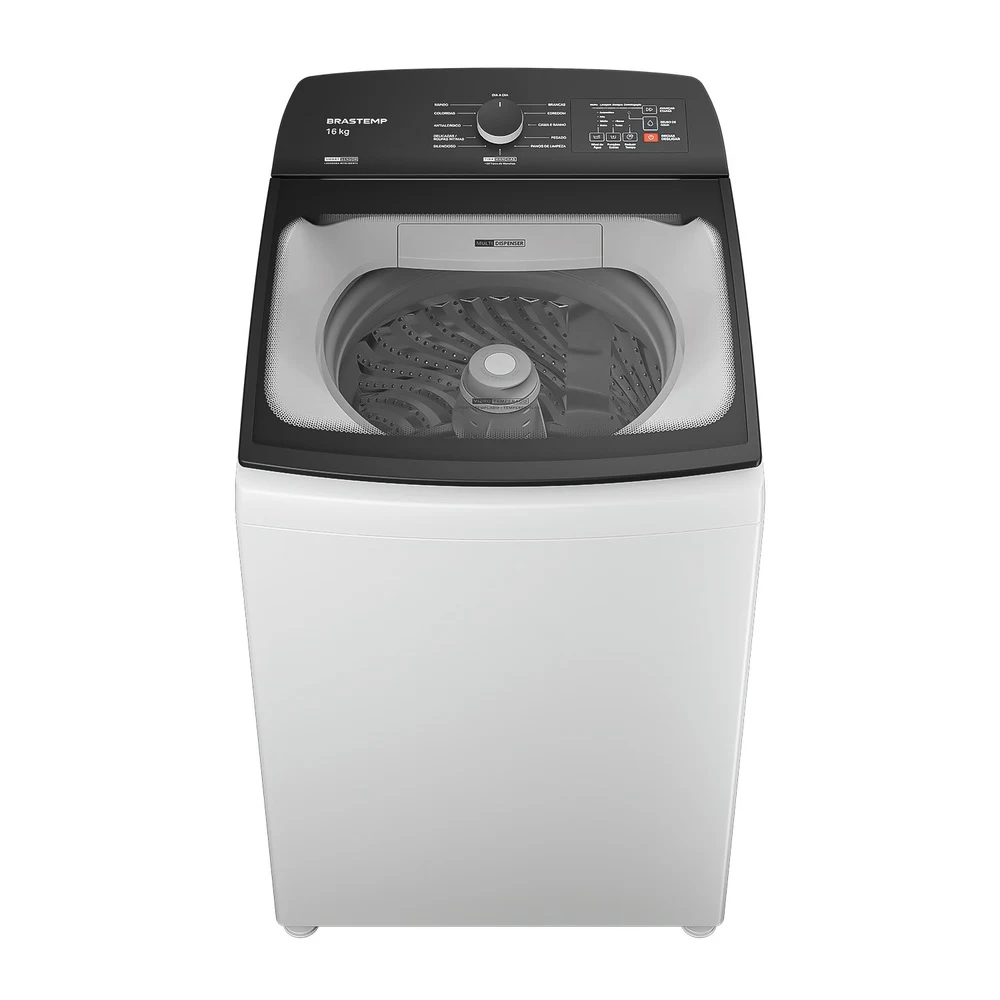 MÁQUINA DE LAVAR BRASTEMP 16KG COM CICLO TIRA MANCHAS ADVANCED E SMART SENSOR BRANCA BWF16AB 220V