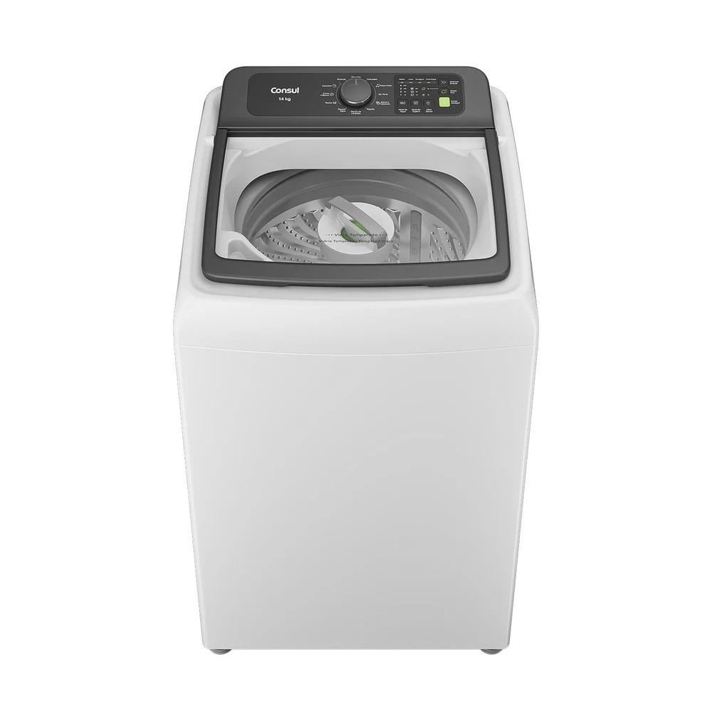 MÁQUINA DE LAVAR CONSUL 14KG COM MODO ECO BRANCA CWN14AB 127V