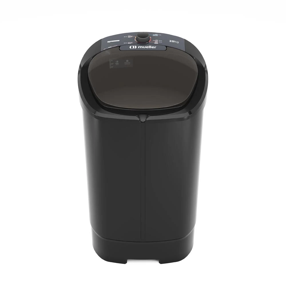 TANQUINHO DE LAVAR ROUPA MUELLER SEMIAUTOMÁTICO 20,1KG MLT20B PRETO 220V