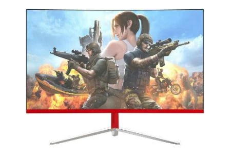 Monitor Gamer LED Curvo 24" 1ms 165hz HQ 24GHQ-White RGB R3000 Freesync HDMI Display Port Branco