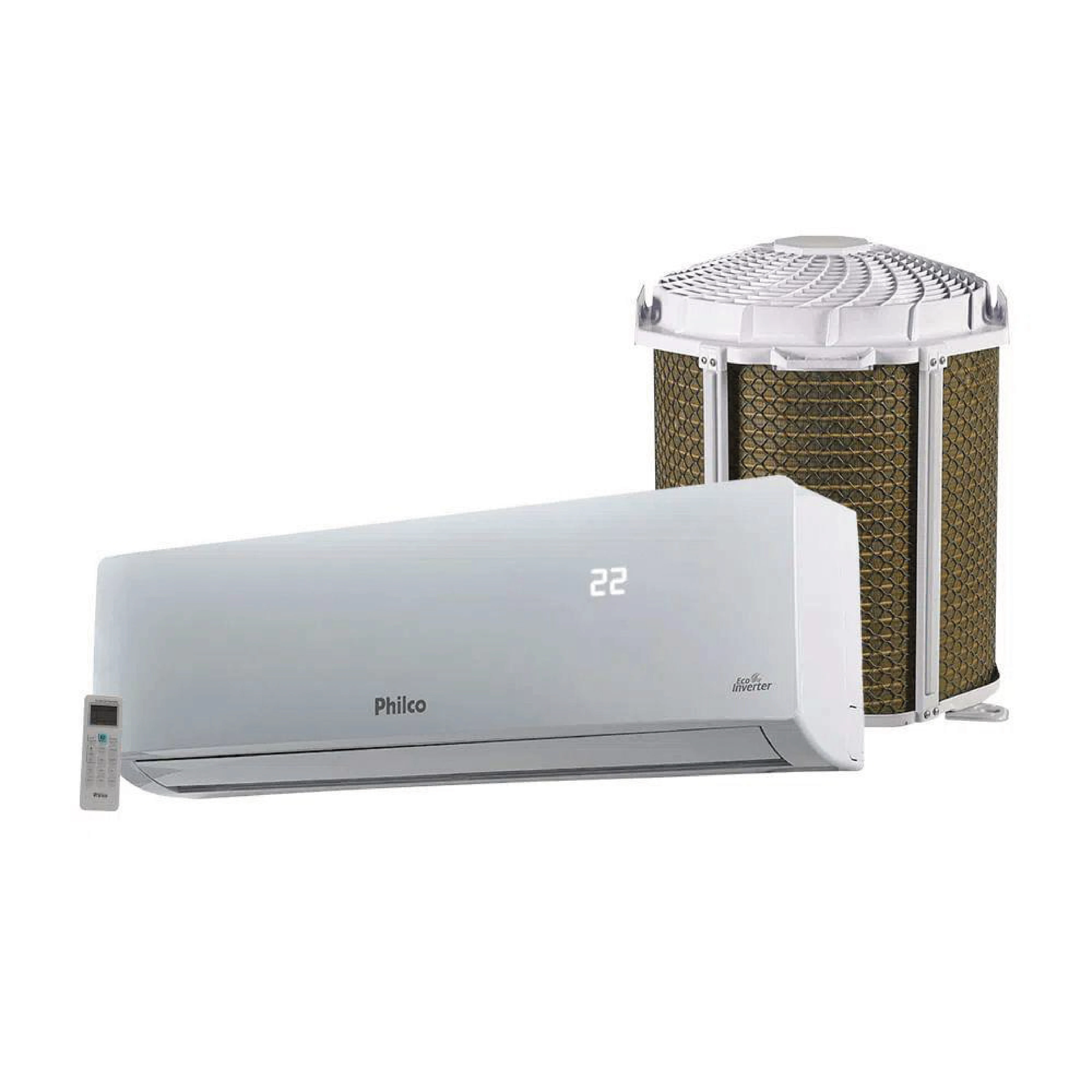 AR CONDICIONADO SPLIT PHILCO HI WALL ECO INVERTER 9.000 BTU/H FRIO MONOFÁSICO BRANCO PAC9000ITFM9W - 220V