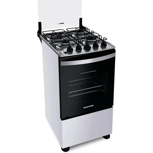 Fogão Brastemp 4 Bocas Com Dupla Chama e Grades Individuais Branco BFO4EBB - Bivolt