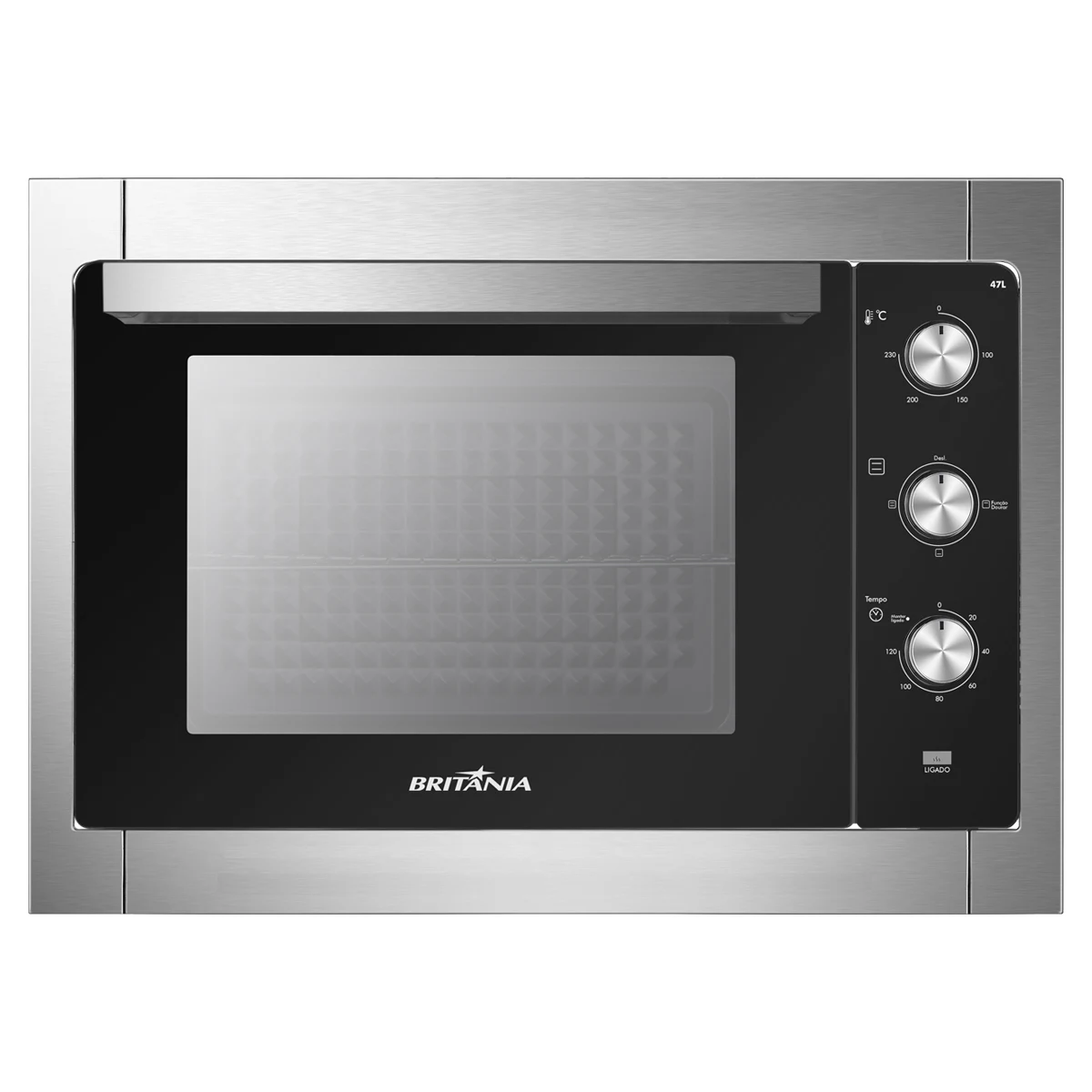 FORNO ELÉTRICO DE EMBUTIR BRITÂNIA BFE47P 47 LITROS INOX - 220V