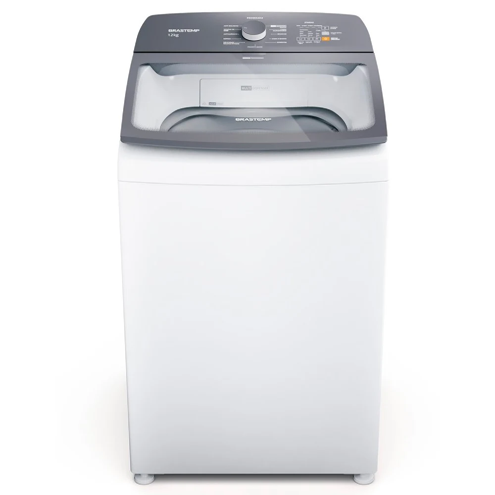 MÁQUINA DE LAVAR BRASTEMP 12KG ADVANCED TIRA MANCHAS BRANCA BWK12AB - 220V