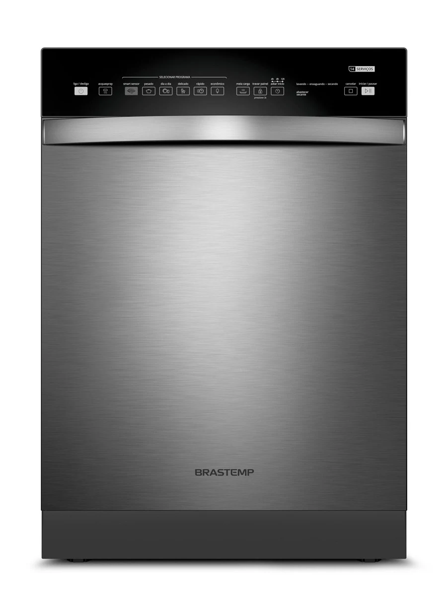 LAVA LOUÇAS BRASTEMP 14 SERVIÇOS INOX BLF14ARANA 127V