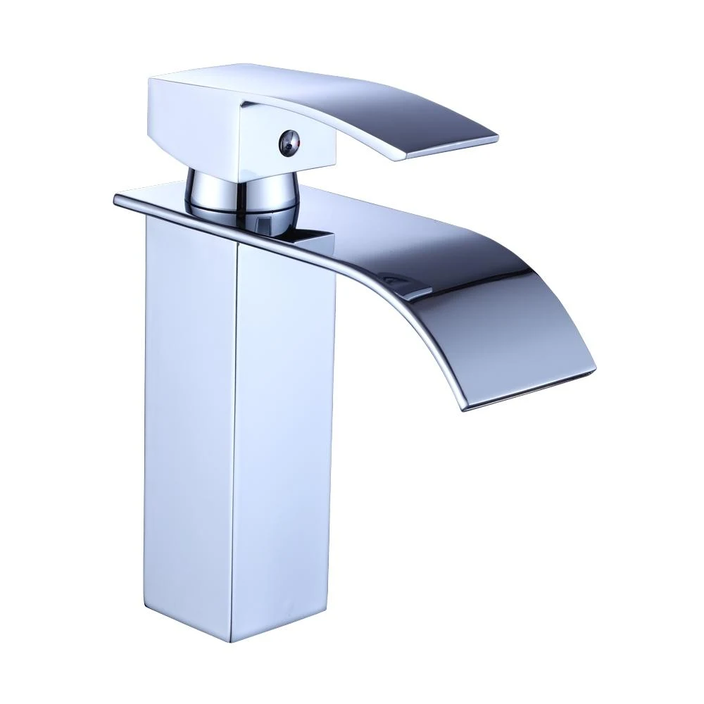 TORNEIRA CASCATA BAIXA COM MISTURADOR MONOCOMANDO CROMADA DE BANCADA BELCCA TCB01C-BL