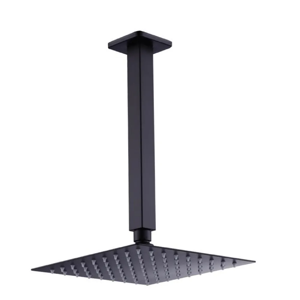 CHUVEIRO FRIO DE TETO 20X20 KE-22445201 TETO PRETO
