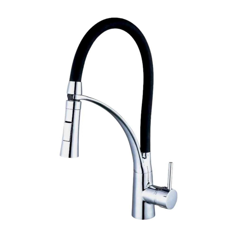 TORNEIRA GOURMET FLEXIVEL COM MISTURADOR MONOCOMANDO CROMADA DE BANCADA BELCCA TGF01C-BL