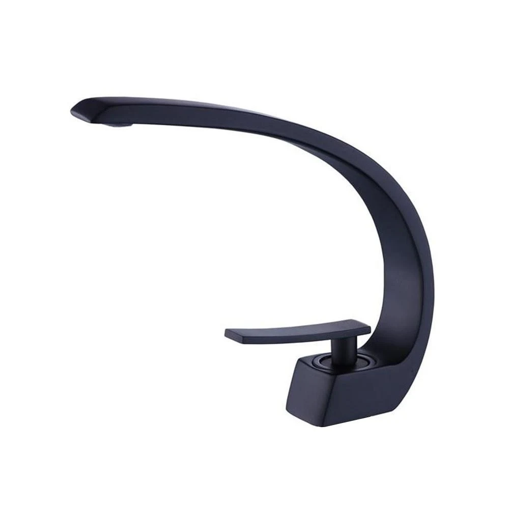 TORNEIRA LUXO CURVA COM MISTURADOR MONOCOMANDO PRETA DE BANCADA BELCCA TLC01P-BL