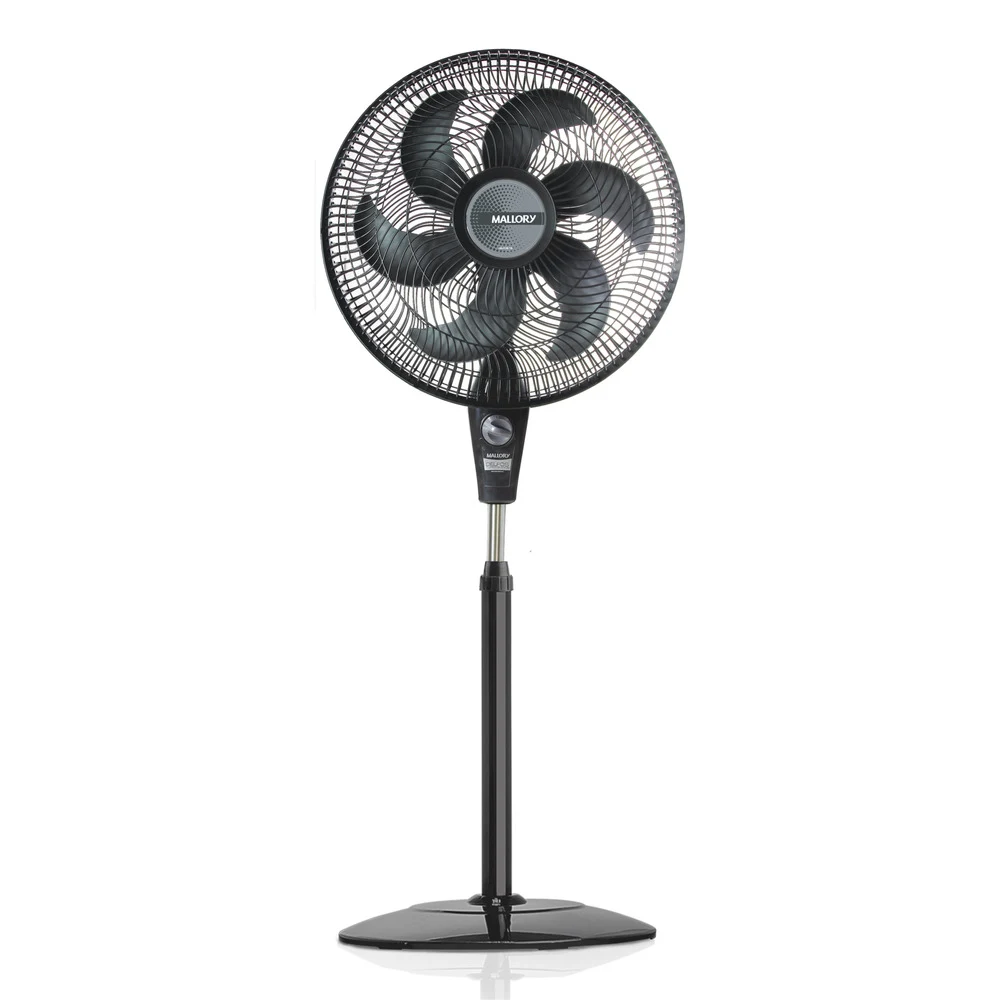 VENTILADOR DE COLUNA MALLORY DELFOS TS+ 3 VELOCIDADES 40CM PRETO E GRAFITE - 220V