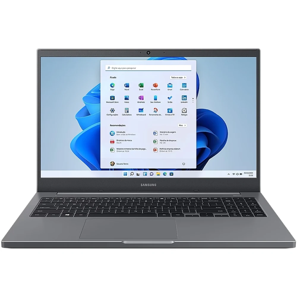 NOTEBOOK SAMSUNG BOOK INTEL 11ª GERAÇÃO CELERON 6305 15.6 FULL HD 4GB DDR4 256GB SSD NVME WINDOWS 11 NP550XDA-KP3BR