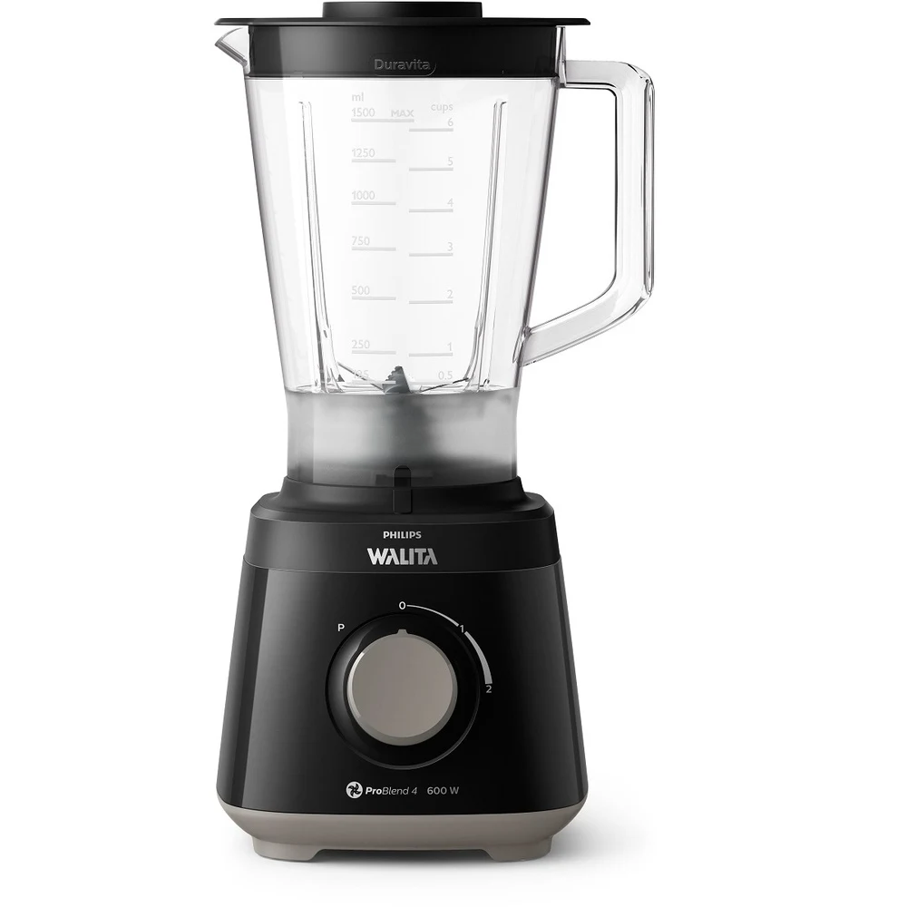 LIQUIDIFICADOR PHILIPS WALITA DAILY JARRA INQUEBRÁVEL 600W PRETO RI2112/30 220V