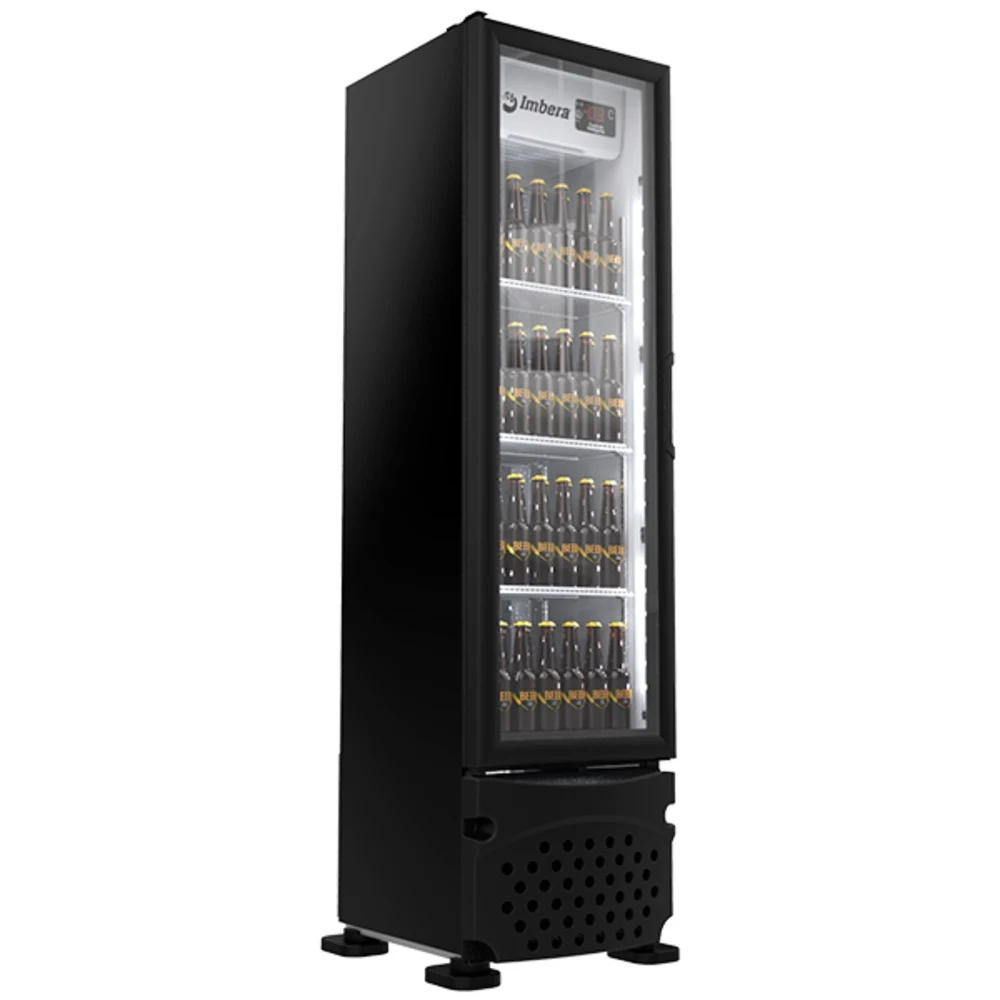 CERVEJEIRA IMBERA 244 LITROS PORTA DE VIDRO PRETO CCV144-127V