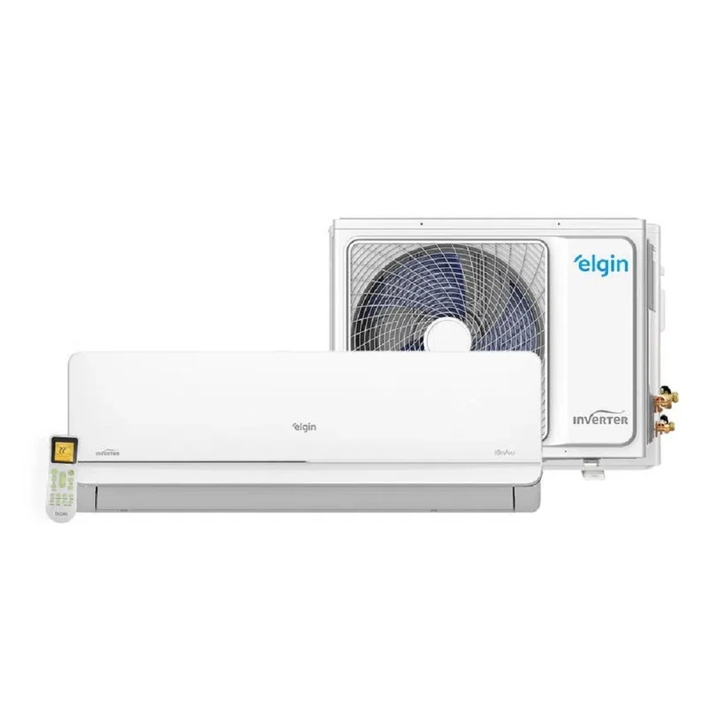 AR CONDICIONADO SPLIT ELGIN HI WALL ECO STAR INVERTER 18.000 BTU/H FRIO MONOFÁSICO BRANCO 45HSFE18C2NA/45HSFI18C2IA - 220V
