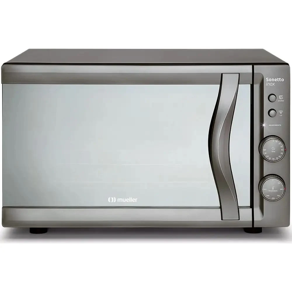 FORNO ELÉTRICO DE BANCADA MUELLER 44 LITROS SONETTO ESPELHADO - 220V