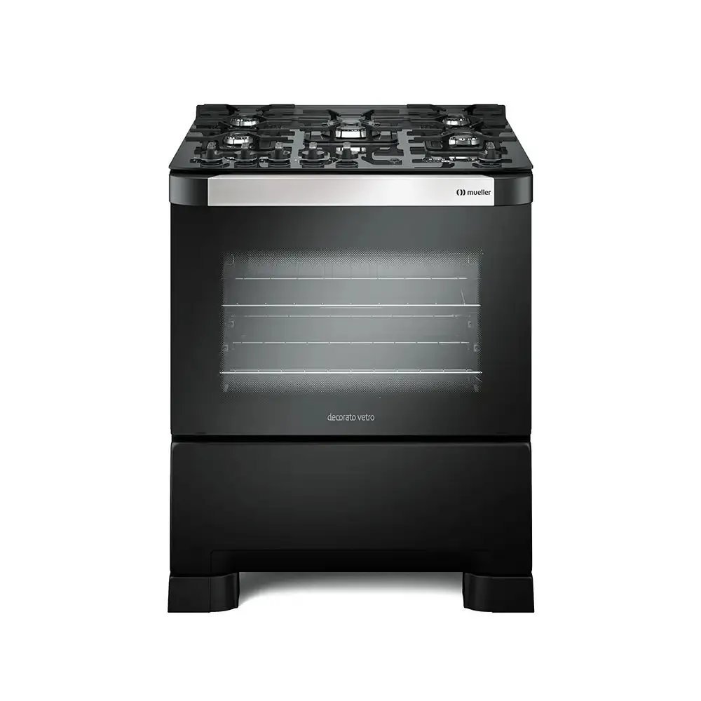 FOGAO MUELLER 5B PT FOSCO DECORATO VETRO BIVOLT