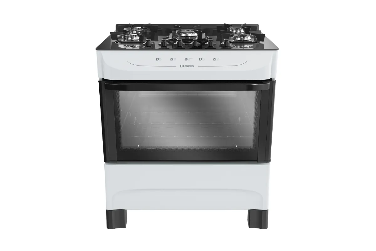 FOGAO MUELLER 5B BR MESA VIDRO MFV5BB BIVOLT