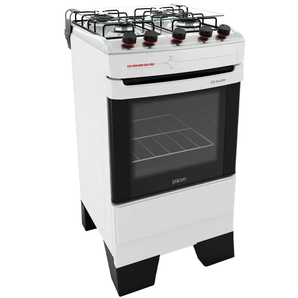 FOGÃO MUELLER 4 BOCAS PIACERE BRANCO - BIVOLT
