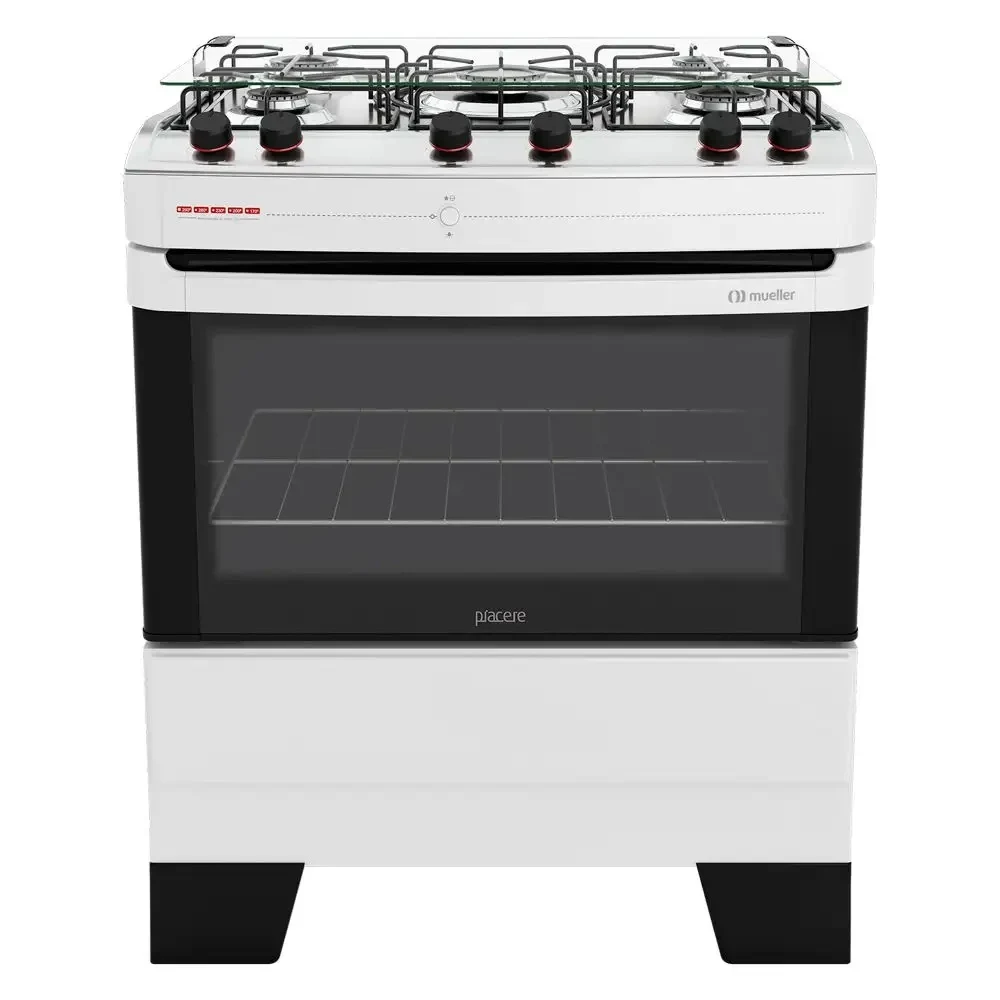 FOGÃO MUELLER 5 BOCAS PIACERE BRANCO - BIVOLT