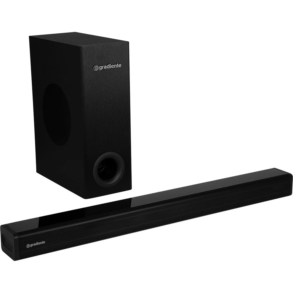 SOUNDBAR GRADIENTE HOME CINEMA EMOTION 2.1 CANAIS PRETO GSB6M - BIVOLT