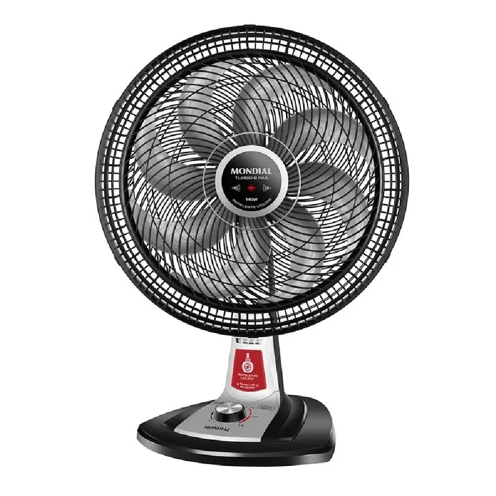 VENTILADOR DE MESA MONDIAL 40CM PT/PR VTX-40-8P-RL 220V