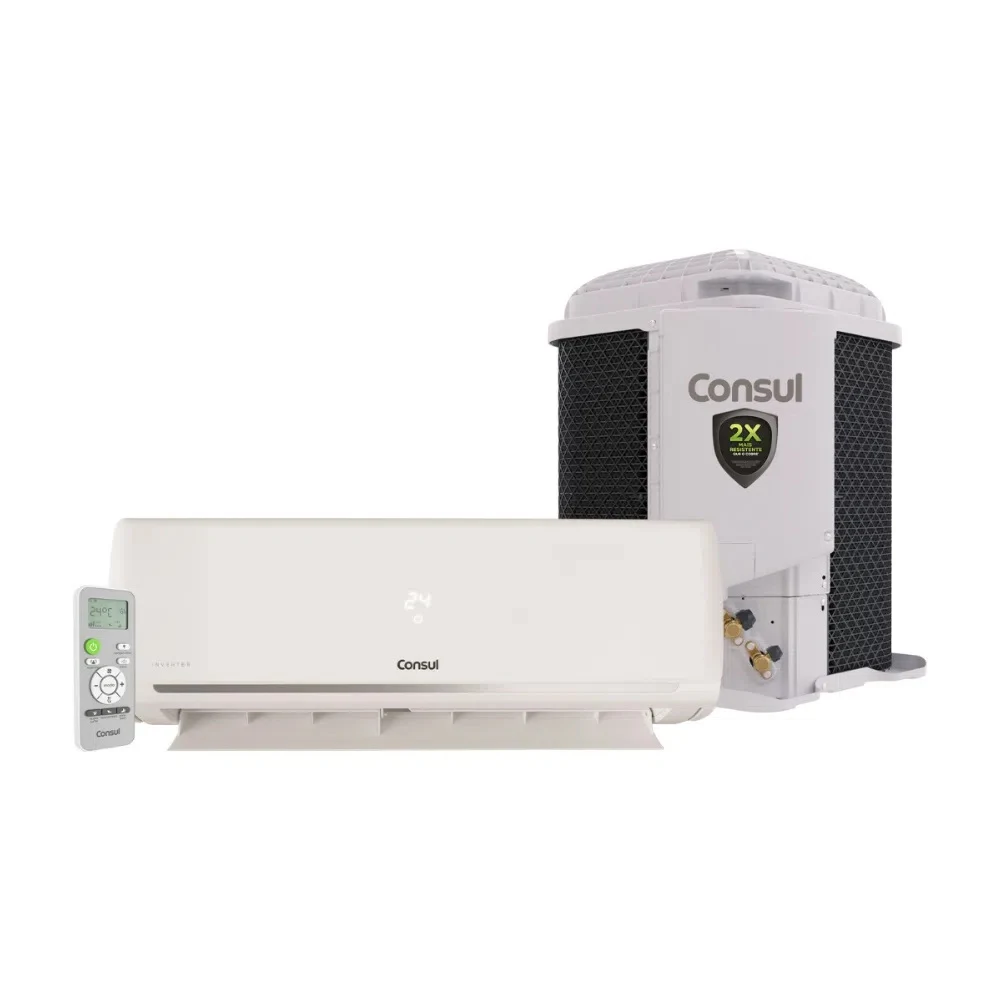 AR CONDICIONADO SPLIT CONSUL HI WALL INVERTER 22.000 BTU/H FRIO MONOFÁSICO BRANCO CBK22CBBNA - 220V