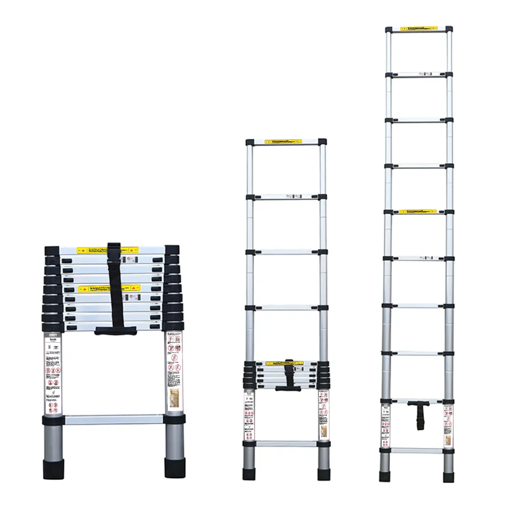 Escada Telescópica Aluminio Fortt 2.6m