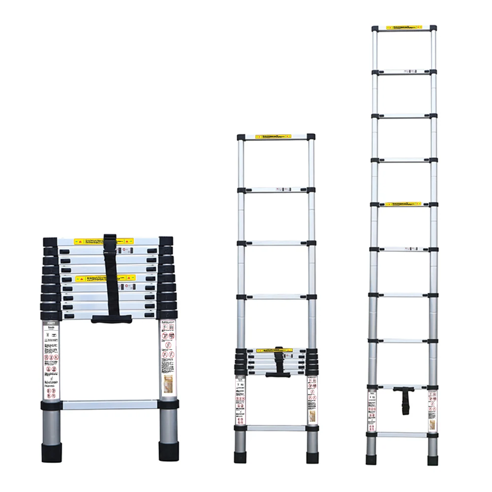 ESCADA TELESCÓPICA ALUMINIO FORTT 2.6M 9 DEGRAUS - ETA01-2.6M