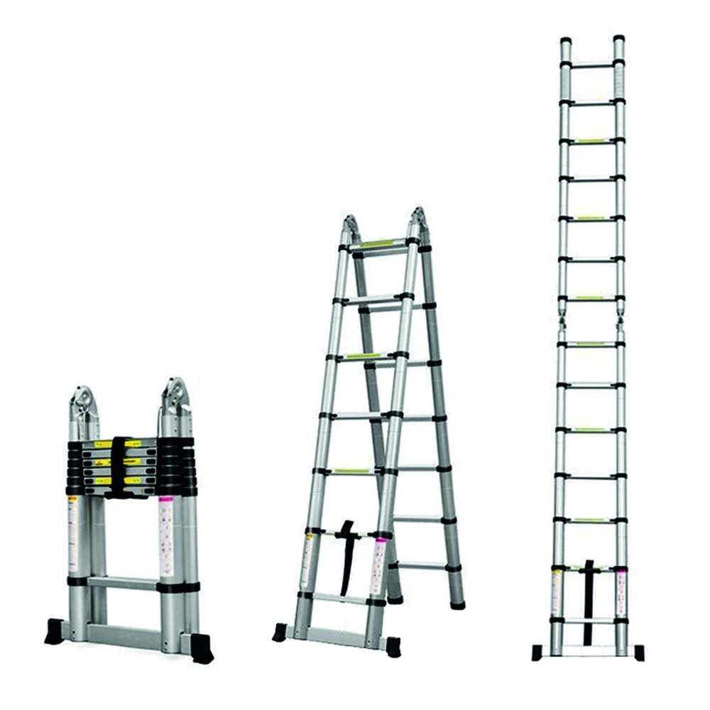 ESCADA TELESCÓPICA ALUMINIO FORTT 5M 8+8 DEGRAUS - ETA01-5M