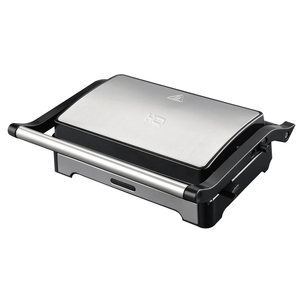 SANDUICHEIRA E MINI GRILL HQ 180º 1000W ANTIADERENTE INOX HQ-SG002 220V