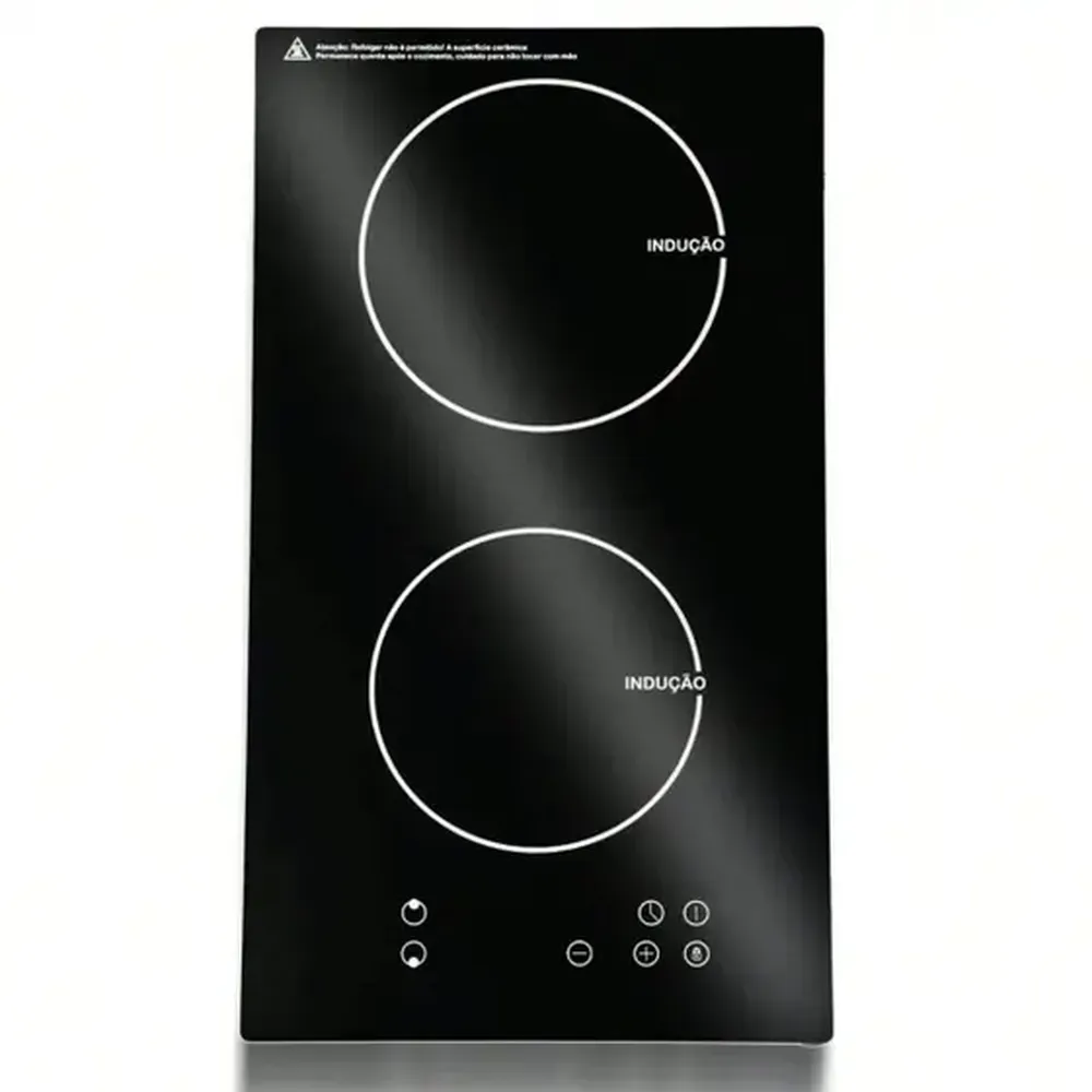 Cooktop De Indução Embutir HQ 2 Bocas Painel Touch 3500W Preto HQ-IDE3502 220V