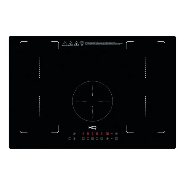 Cooktop De Indução Embutir HQ 5 Bocas Painel Touch Free Zone Preto 9000W HQ-IDE9005/90CM-FZ 220V