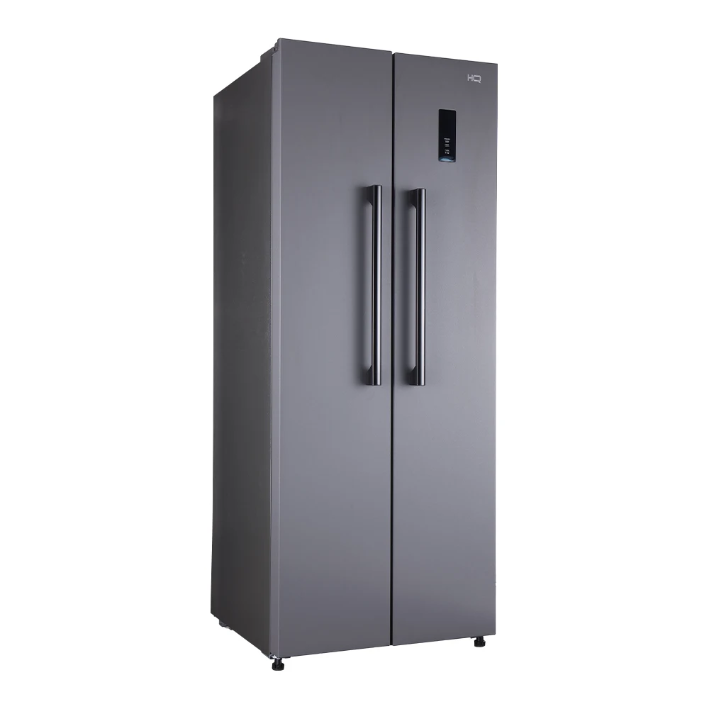 GELADEIRA REFRIGERADOR HQ FROST FREE SIDE BY SIDE 460 LITROS CINZA HQ-460SBSFF 220V