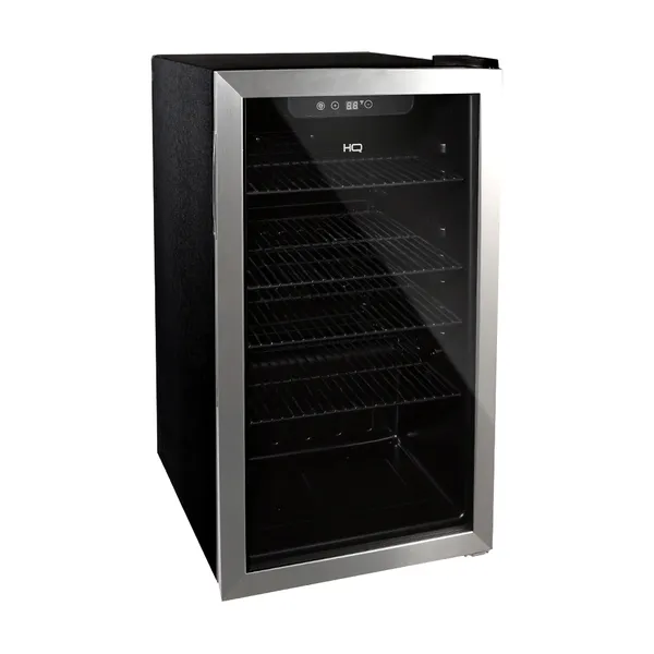 Cervejeira Expositor Vertical HQ Vidro Duplo 100 Litros Inox HQ-100CEVPV1 127V