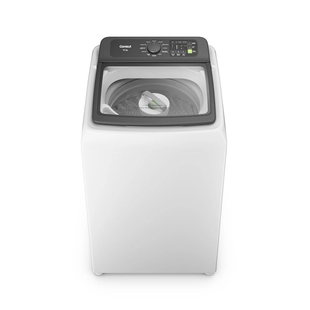 MÁQUINA DE LAVAR CONSUL 13KG COM MODO ECO BRANCA CWN13AB 220V