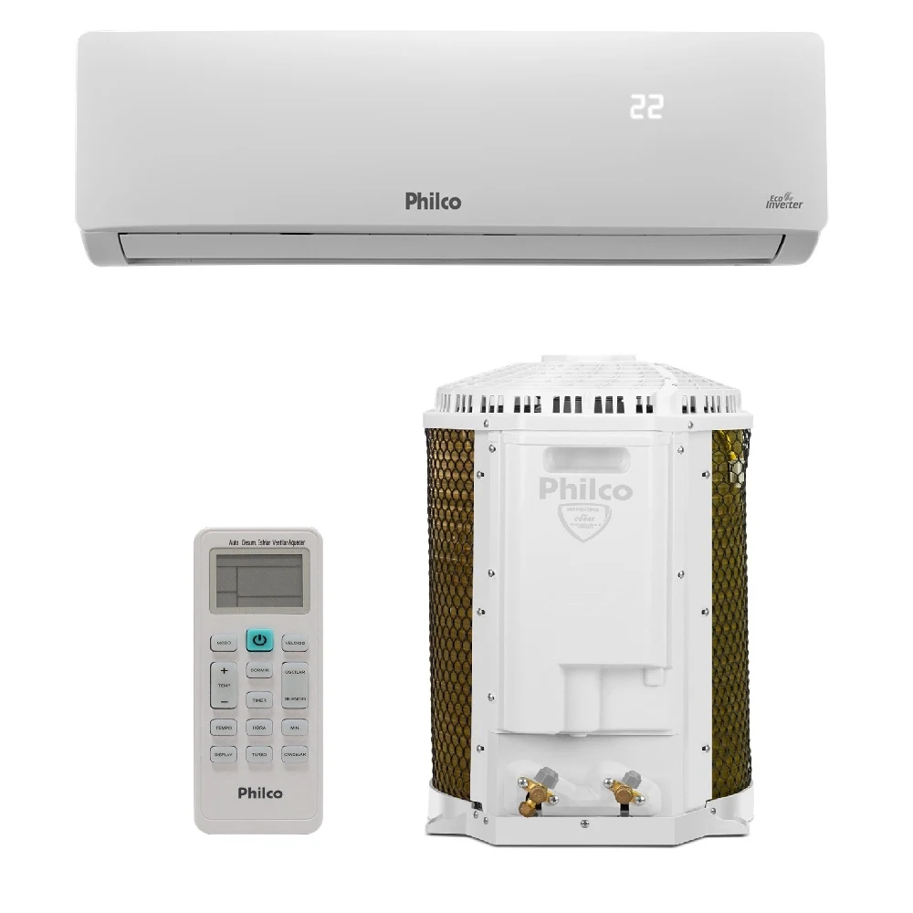 AR CONDICIONADO SPLIT PHILCO HI WALL INVERTER 9.000 BTU/H FRIO MONOFÁSICO BRANCO PAC9FC 220V