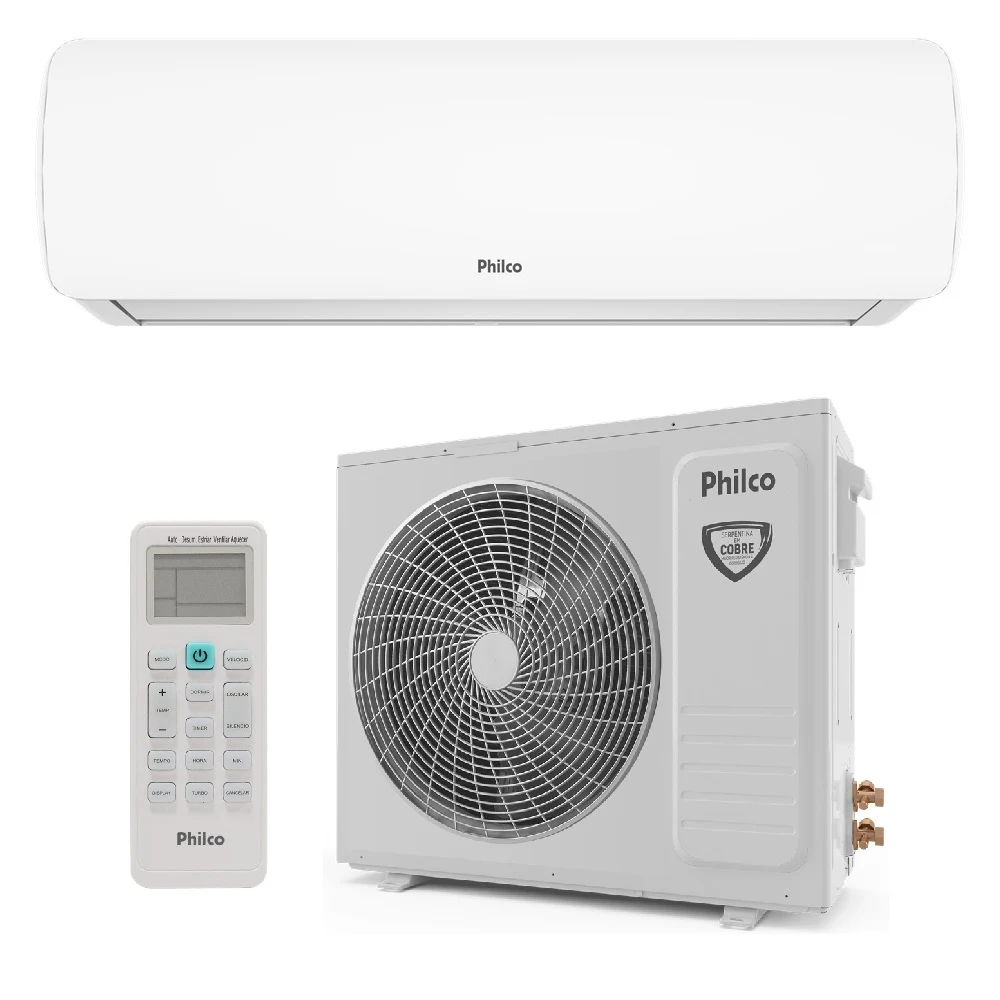 AR CONDICIONADO SPLIT PHILCO HI WALL ECO INVERTER 36.000 BTU/H QUENTE E FRIO MONOFÁSICO BRANCO PAC36QC 220V