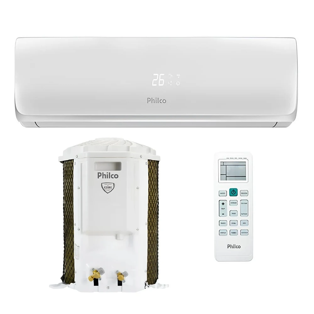 AR CONDICIONADO SPLIT PHILCO HI WALL 9.000 BTU/H  FRIO MONOFÁSICO BRANCO PAS9500FA1 220V