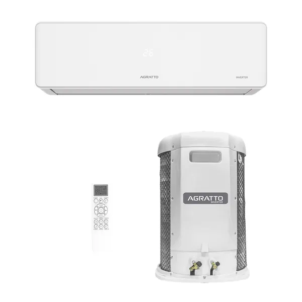 Ar Condicionado Split Agratto Hi Wall Fit Top Inverter 18.000 Btu/h Frio Monofasico Branco FICST18F-