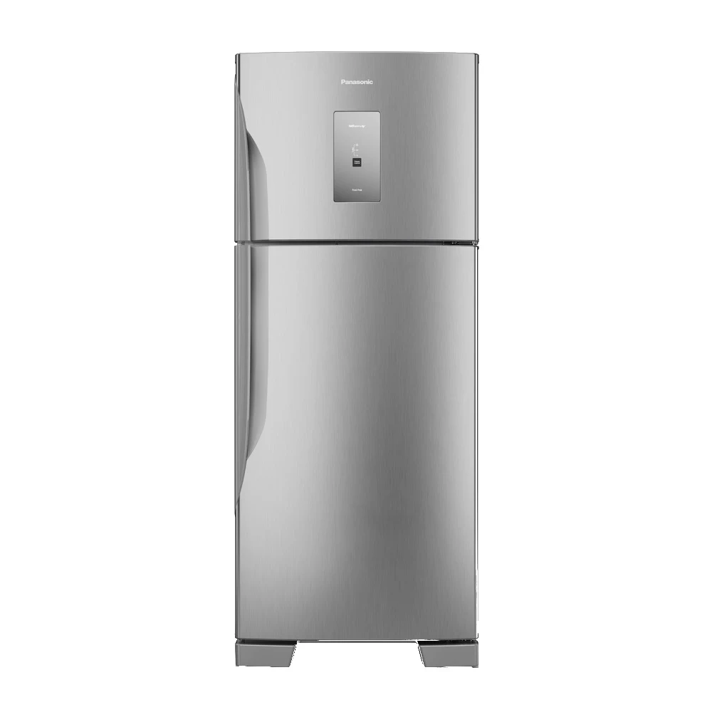 GELADEIRA PANASONIC DUPLEX FROST FREE ANTIBACTERIA AG A+++ 435 LITROS AÇO ESCOVADO NR-BT56PD4XA 127V